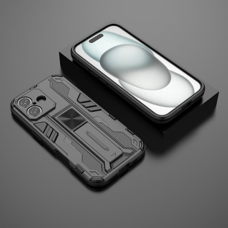 For iPhone 16 Supersonic PC + TPU Holder Phone Case