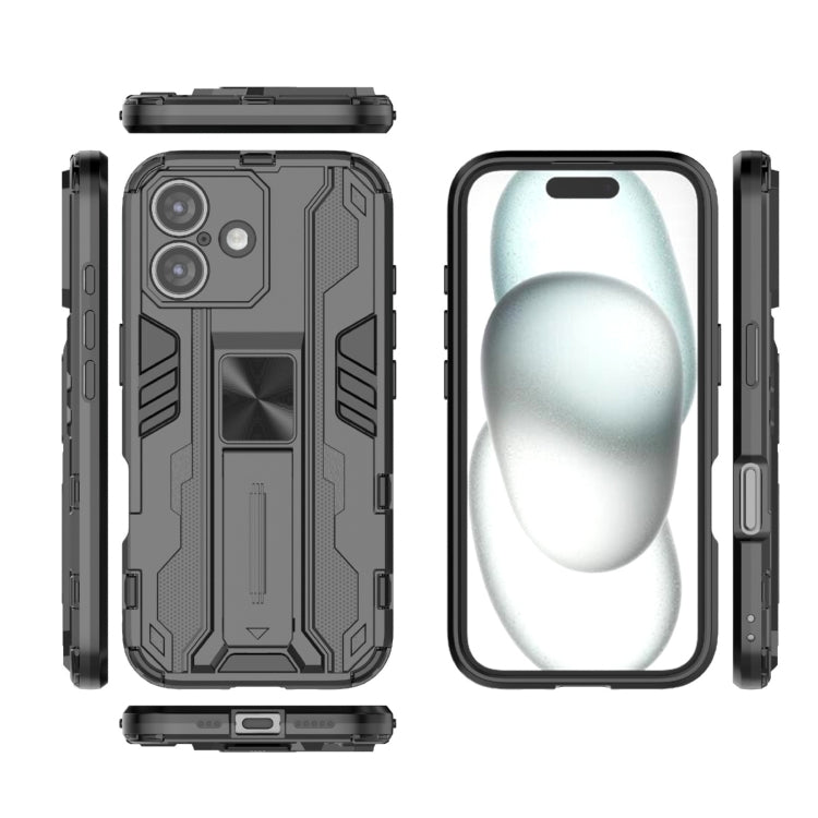 For iPhone 16 Supersonic PC + TPU Holder Phone Case