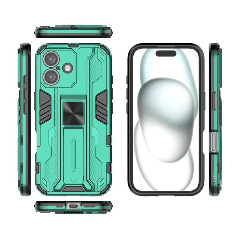 For iPhone 16 Supersonic PC + TPU Holder Phone Case