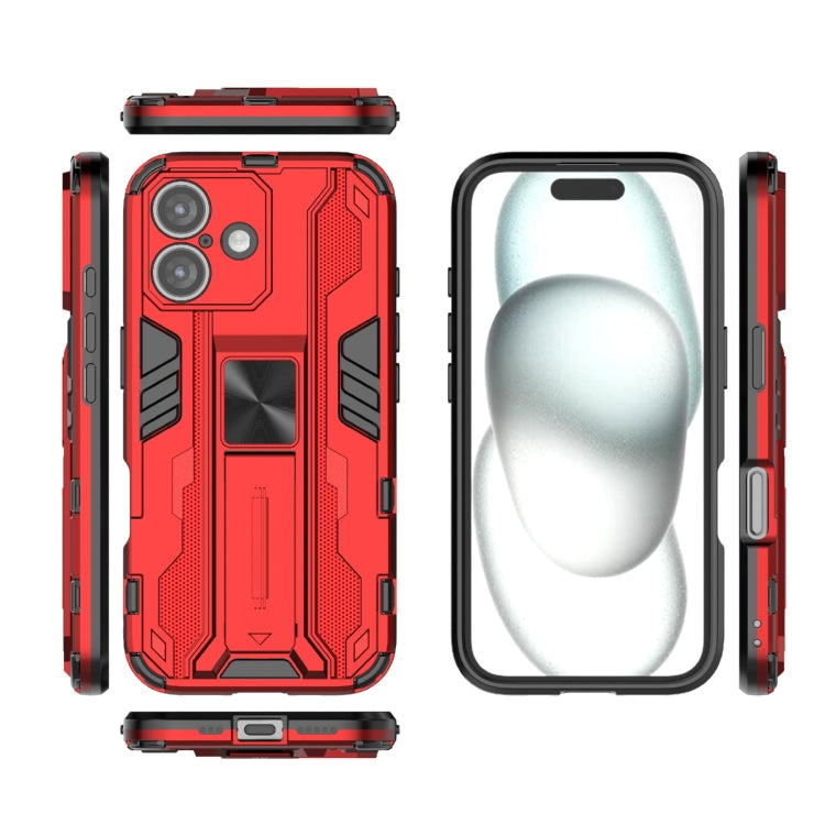For iPhone 16 Supersonic PC + TPU Holder Phone Case