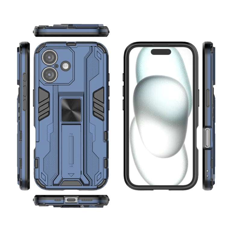 For iPhone 16 Supersonic PC + TPU Holder Phone Case