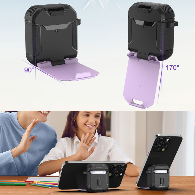 For AirPods 2 / 1 Phone Holder Design Earbuds Box Protective Case