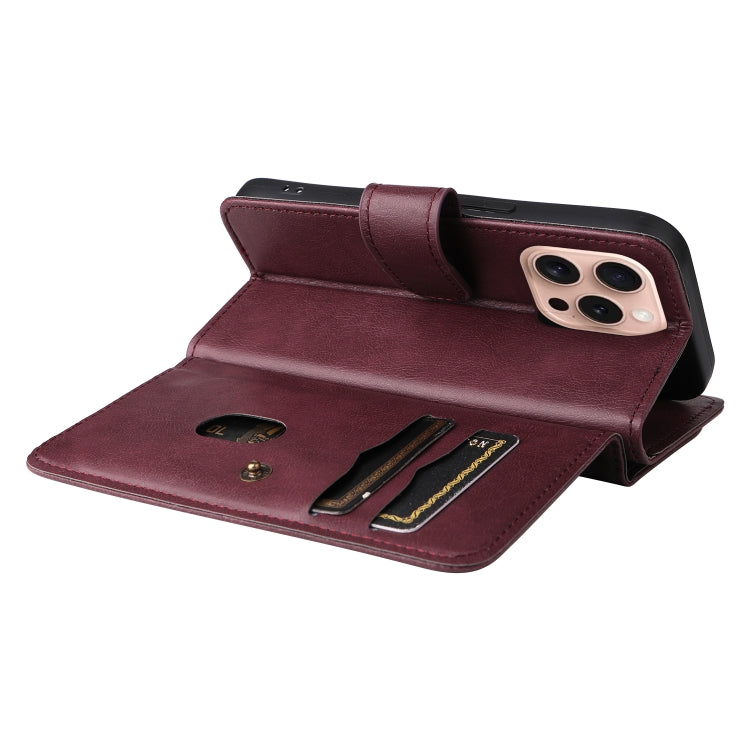 For iPhone 16 Pro Multi-Function Wallet 10 Card Slots Leather Phone Case