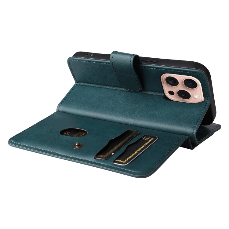 For iPhone 16 Pro Multi-Function Wallet 10 Card Slots Leather Phone Case