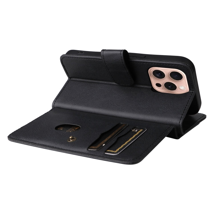 For iPhone 16 Pro Multi-Function Wallet 10 Card Slots Leather Phone Case