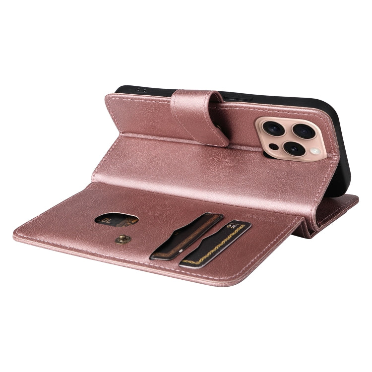 For iPhone 16 Pro Multi-Function Wallet 10 Card Slots Leather Phone Case