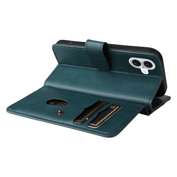 For iPhone 16 Plus Multi-Function Wallet 10 Card Slots Leather Phone Case