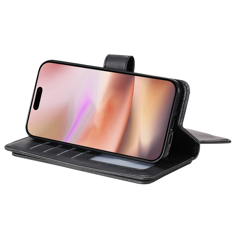 For iPhone 16 Plus Multi-Function Wallet 10 Card Slots Leather Phone Case