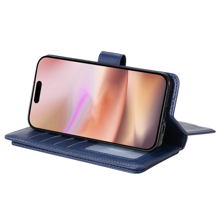 For iPhone 16 Plus Multi-Function Wallet 10 Card Slots Leather Phone Case