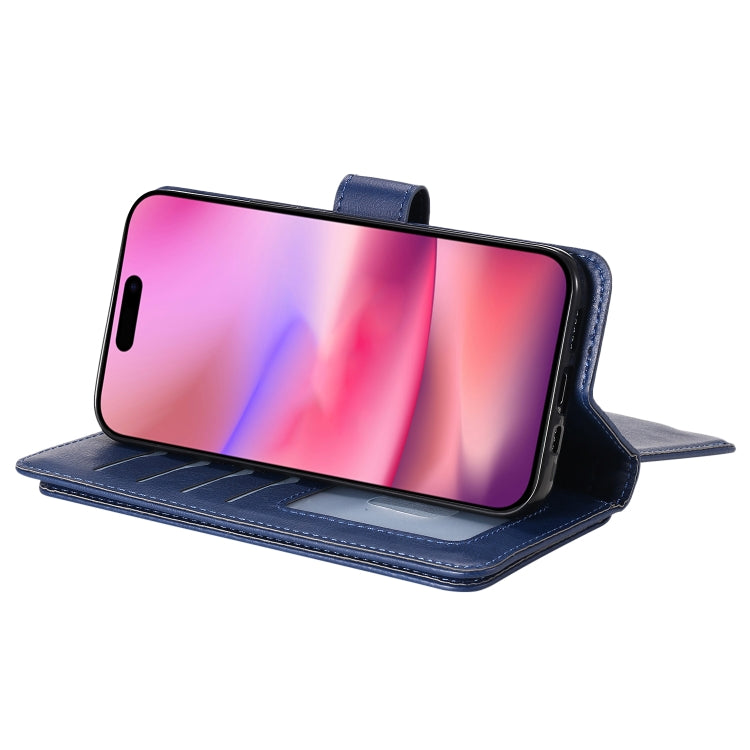 For iPhone 16 Multi-Function Wallet 10 Card Slots Leather Phone Case