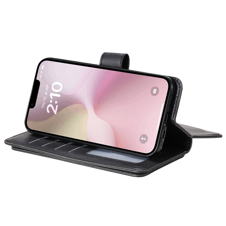 For iPhone 17e / 16e Multi-Function Wallet 10 Card Slots Leather Phone Case