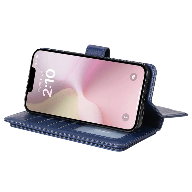 For iPhone 17e / 16e Multi-Function Wallet 10 Card Slots Leather Phone Case
