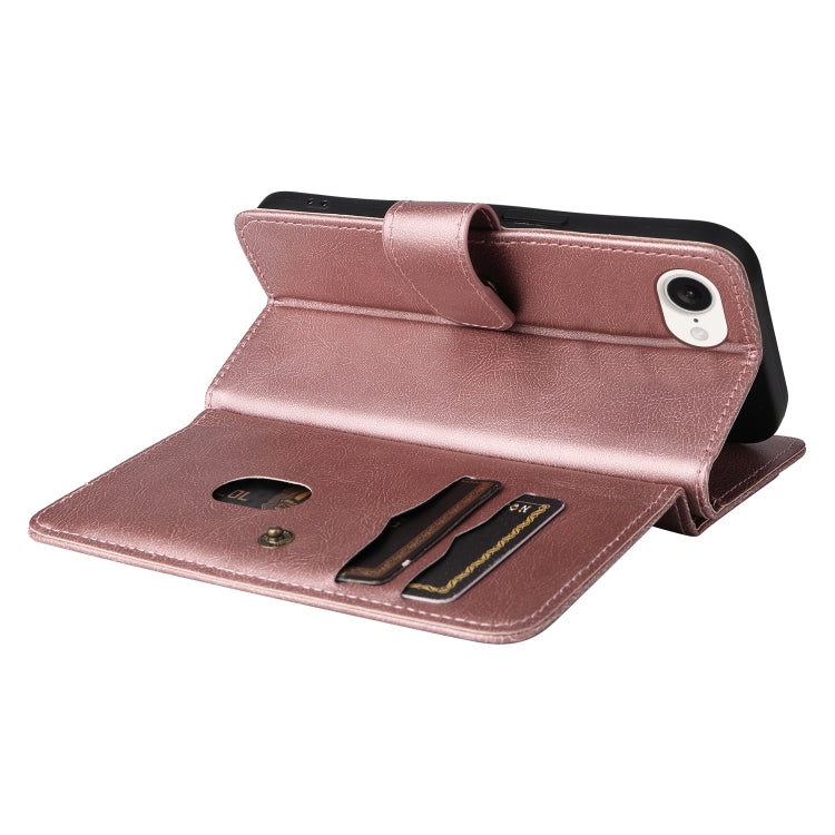 For iPhone 17e / 16e Multi-Function Wallet 10 Card Slots Leather Phone Case
