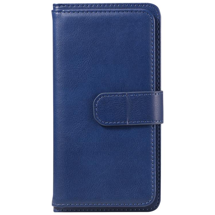For iPhone 17 Pro Max Multi-Function Wallet 10 Card Slots Leather Phone Case