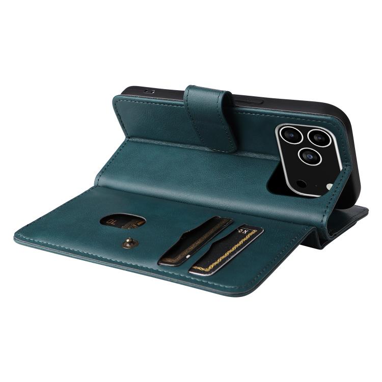 For iPhone 17 Pro Multi-Function Wallet 10 Card Slots Leather Phone Case