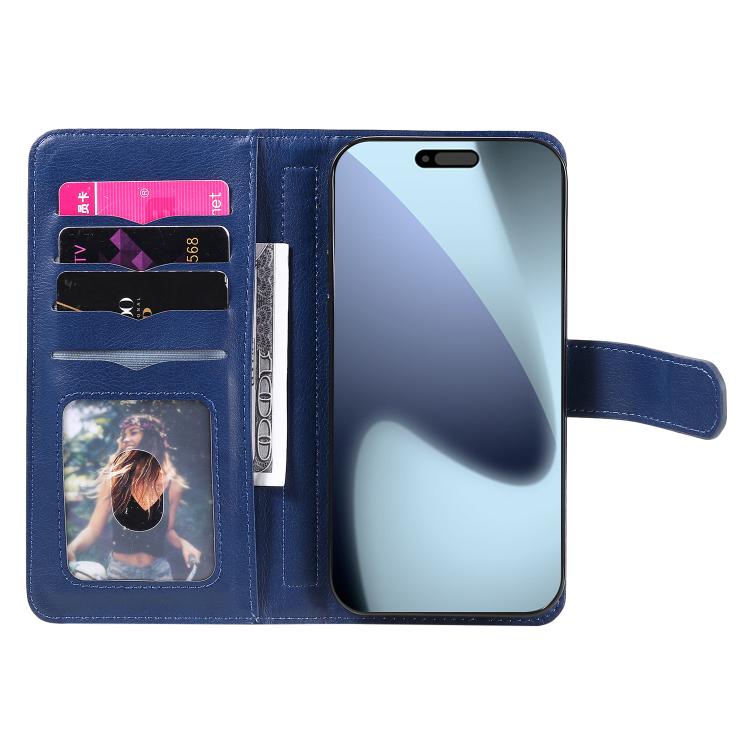 For iPhone 17 Pro Multi-Function Wallet 10 Card Slots Leather Phone Case