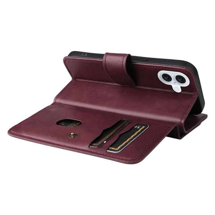 For iPhone 17 Multi-Function Wallet 10 Card Slots Leather Phone Case