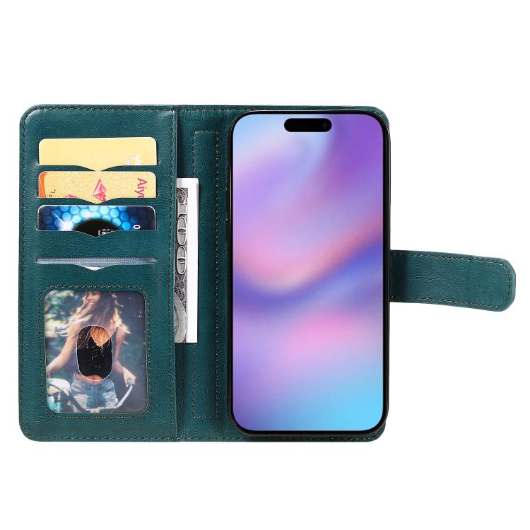For iPhone 17 Multi-Function Wallet 10 Card Slots Leather Phone Case