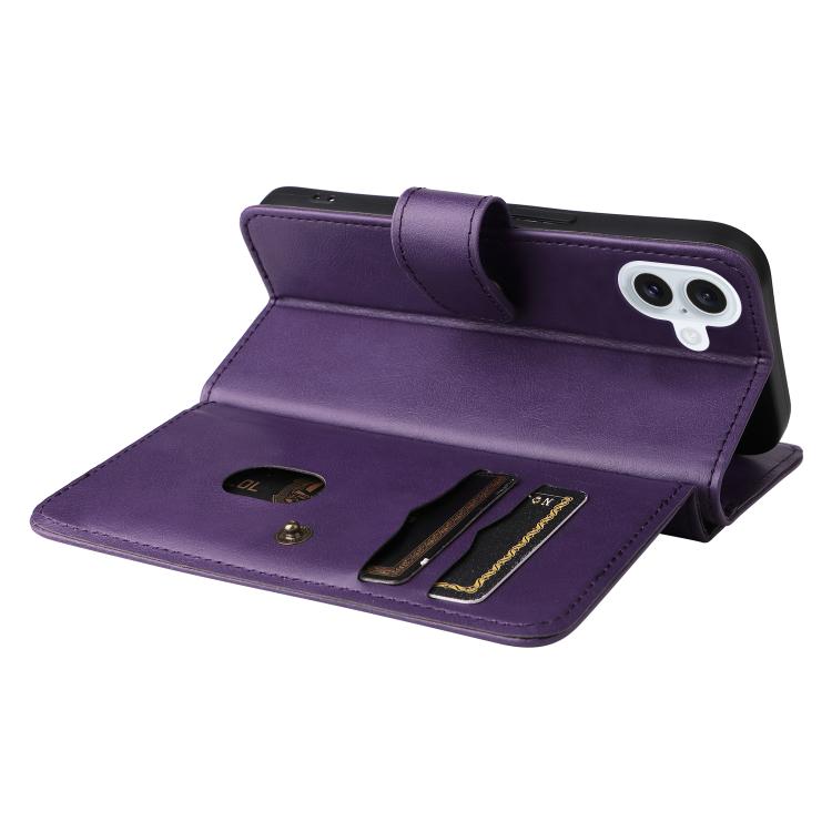 For iPhone 17 Multi-Function Wallet 10 Card Slots Leather Phone Case