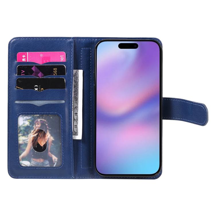 For iPhone 17 Multi-Function Wallet 10 Card Slots Leather Phone Case
