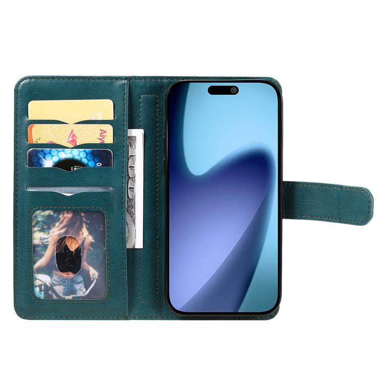 For iPhone Air Multi-Function Wallet 10 Card Slots Leather Phone Case