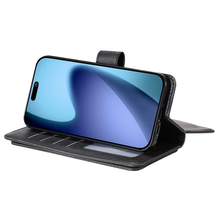 For iPhone Air Multi-Function Wallet 10 Card Slots Leather Phone Case