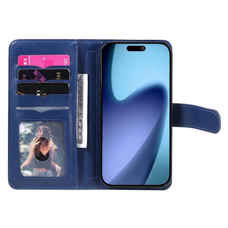 For iPhone Air Multi-Function Wallet 10 Card Slots Leather Phone Case