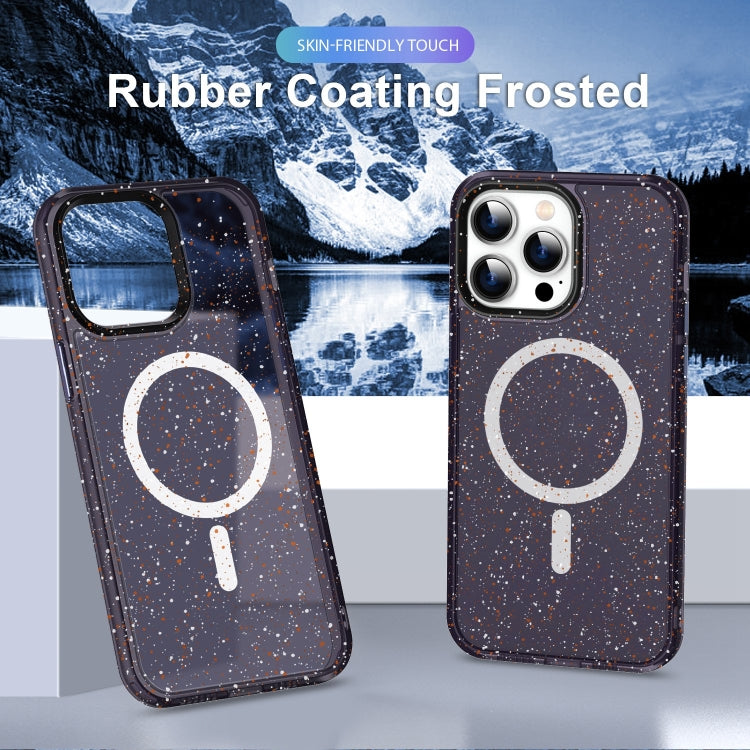 For iPhone 15 Colorful Ink-splash Magsafe PC Hybrid TPU Phone Case