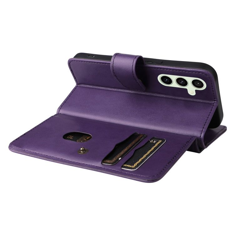 For Galaxy S24 FE 5G Multi-Function Wallet 10 Card Slots Leather Phone Case