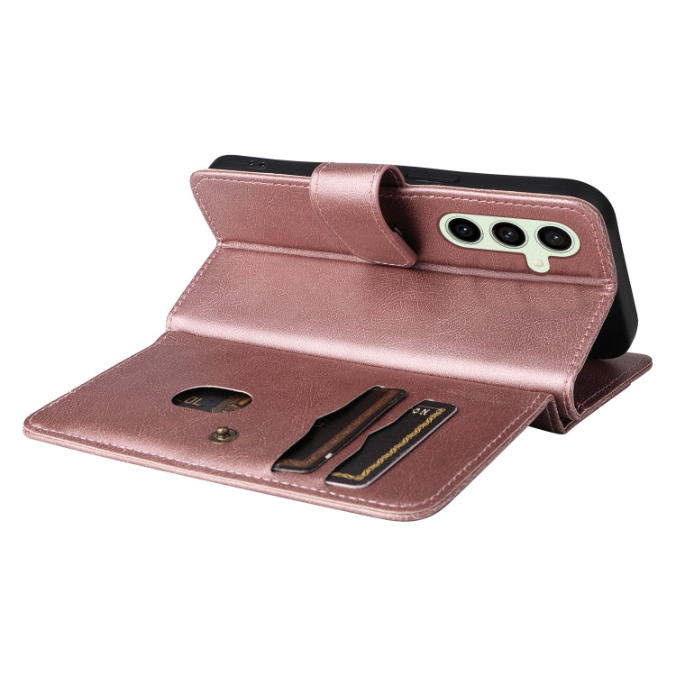 For Galaxy S24 FE 5G Multi-Function Wallet 10 Card Slots Leather Phone Case