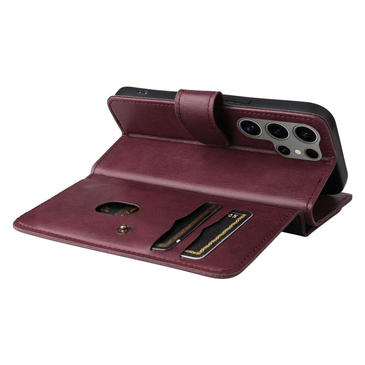 For Galaxy S25 Ultra 5G Multi-Function Wallet 10 Card Slots Leather Phone Case