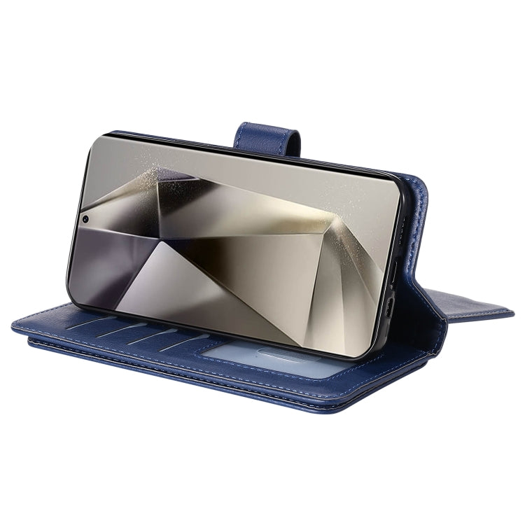 For Galaxy S25 Ultra 5G Multi-Function Wallet 10 Card Slots Leather Phone Case
