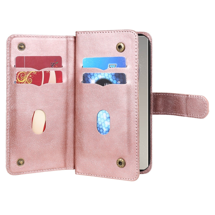 For Galaxy S25 Ultra 5G Multi-Function Wallet 10 Card Slots Leather Phone Case