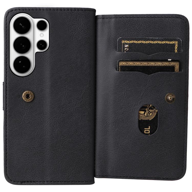 For Galaxy S26 Ultra 5G Multi-Function Wallet 10 Card Slots Leather Phone Case