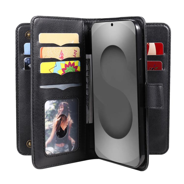 For Galaxy S26 Ultra 5G Multi-Function Wallet 10 Card Slots Leather Phone Case