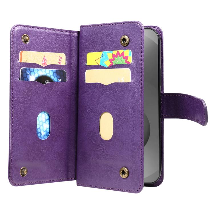 For Galaxy S26 Ultra 5G Multi-Function Wallet 10 Card Slots Leather Phone Case
