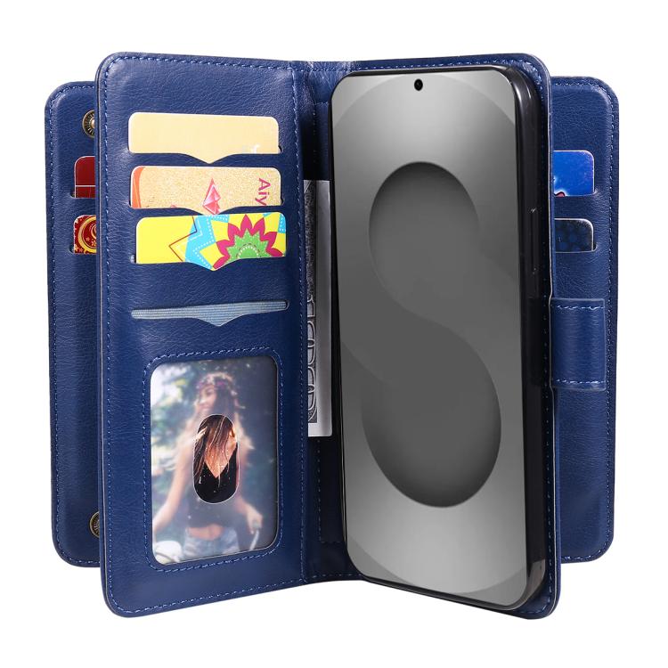 For Galaxy S26 Ultra 5G Multi-Function Wallet 10 Card Slots Leather Phone Case