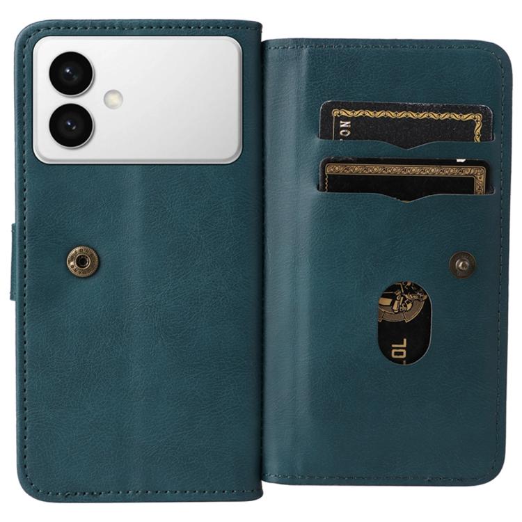 For Galaxy S26 Edge 5G Multi-Function Wallet 10 Card Slots Leather Phone Case