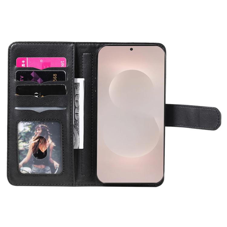 For Galaxy S26 Edge 5G Multi-Function Wallet 10 Card Slots Leather Phone Case