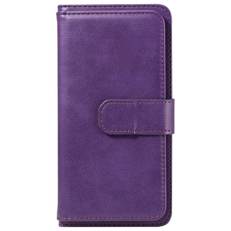 For Galaxy S26 Edge 5G Multi-Function Wallet 10 Card Slots Leather Phone Case