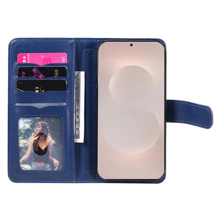 For Galaxy S26 Edge 5G Multi-Function Wallet 10 Card Slots Leather Phone Case