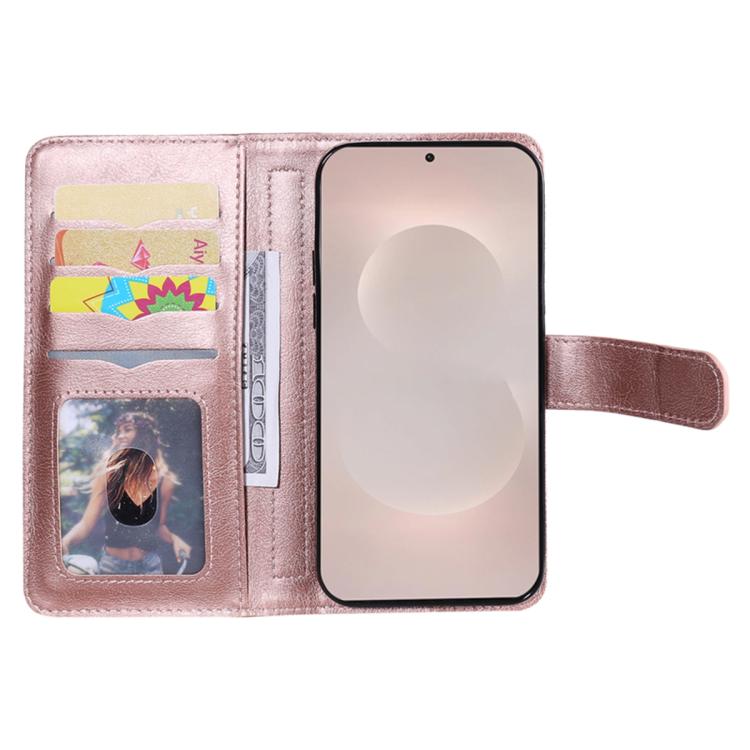 For Galaxy S26 Edge 5G Multi-Function Wallet 10 Card Slots Leather Phone Case