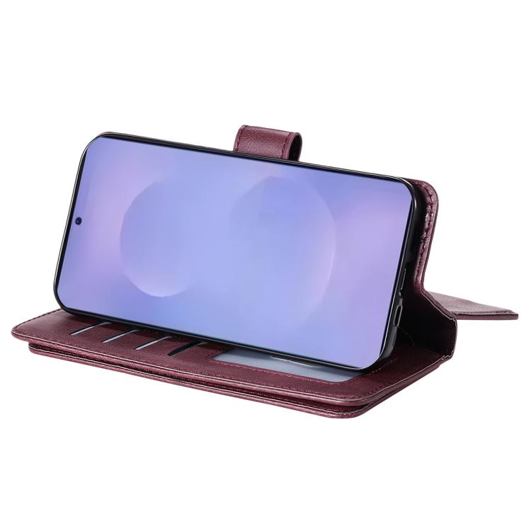For Galaxy S26 5G Multi-Function Wallet 10 Card Slots Leather Phone Case
