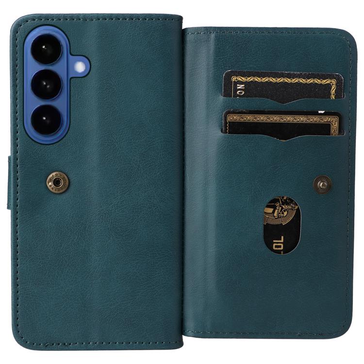 For Galaxy S26 5G Multi-Function Wallet 10 Card Slots Leather Phone Case