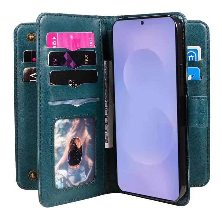 For Galaxy S26 5G Multi-Function Wallet 10 Card Slots Leather Phone Case