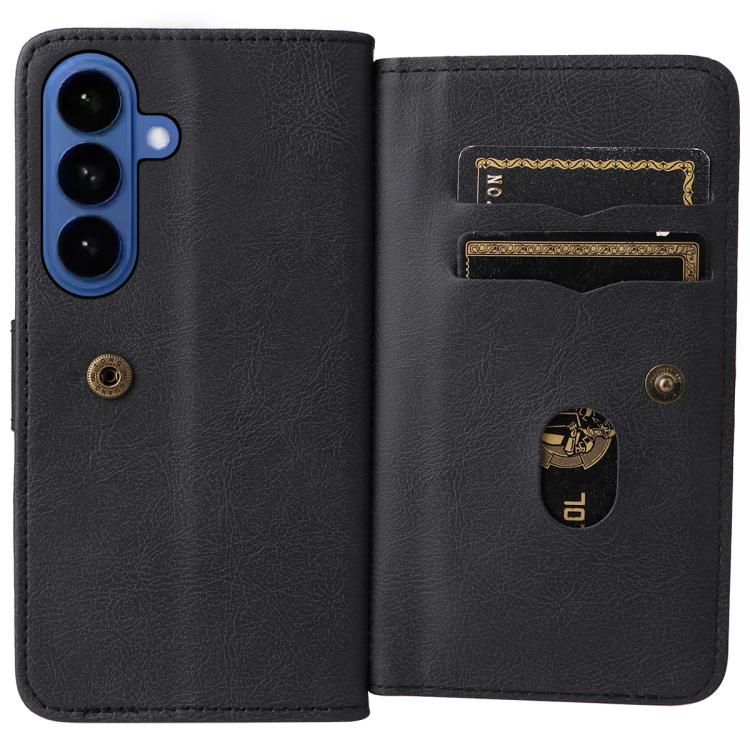 For Galaxy S26 5G Multi-Function Wallet 10 Card Slots Leather Phone Case