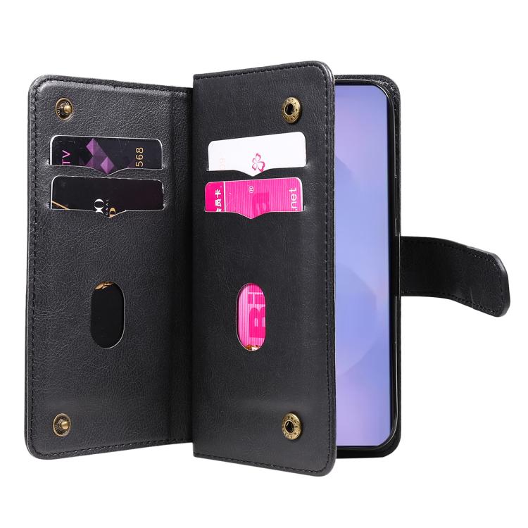 For Galaxy S26 5G Multi-Function Wallet 10 Card Slots Leather Phone Case