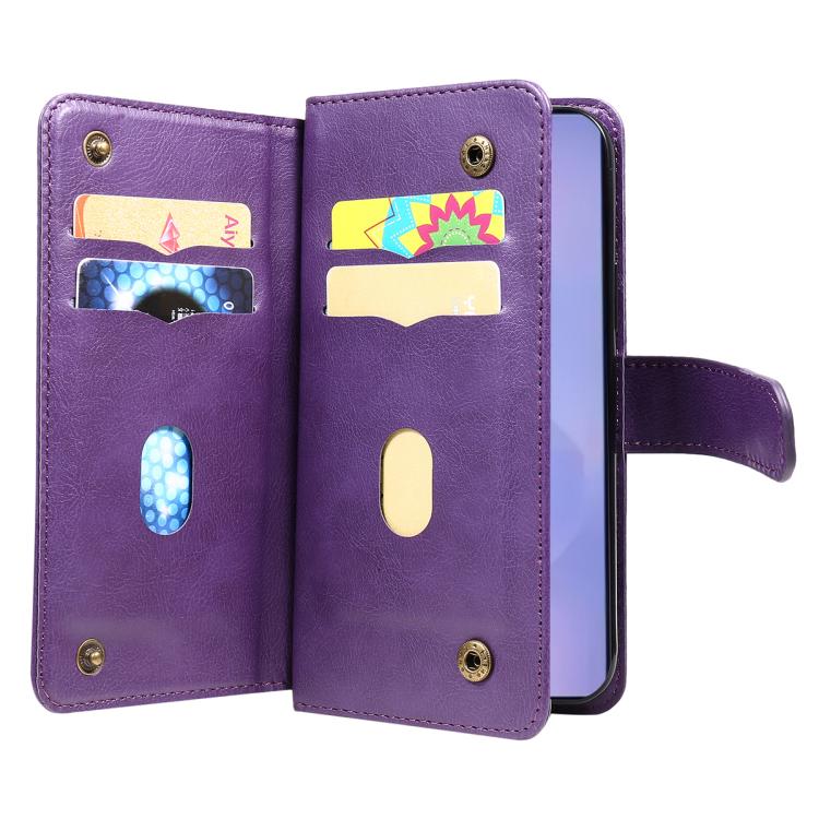 For Galaxy S26 5G Multi-Function Wallet 10 Card Slots Leather Phone Case