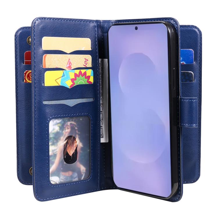 For Galaxy S26 5G Multi-Function Wallet 10 Card Slots Leather Phone Case