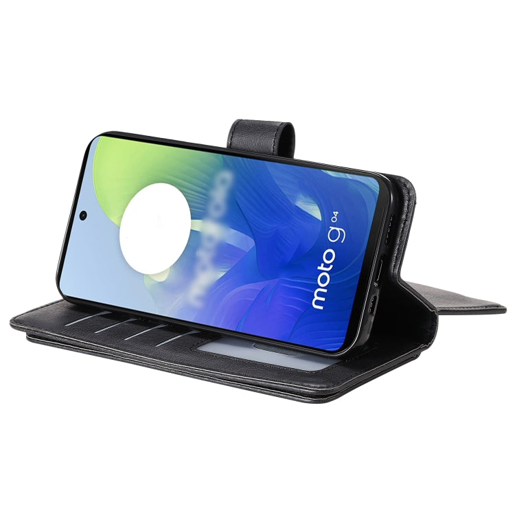 For Motorola Moto G04 / G24 Multi-Function Wallet 10 Card Slots Leather Phone Case
